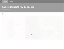 Tablet Screenshot of elizabethfry.qc.ca